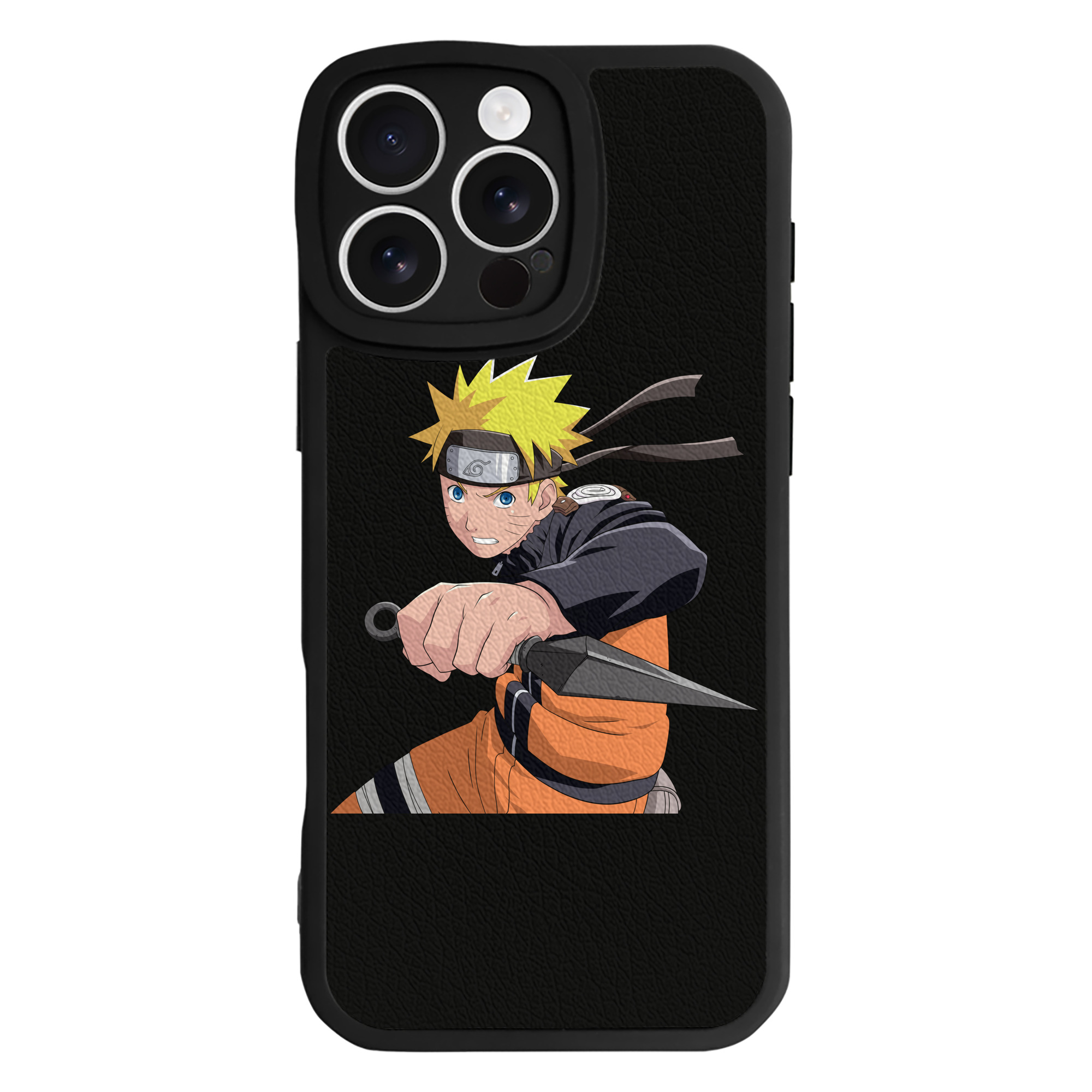 （画像用） NARUTO -ナルト- うずまき ナルト Uzumaki Naruto 【iPhone 16シリーズ対応】シリコンスマホケース（レザー調） 材質：シリコン